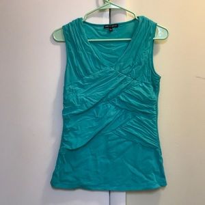 Teal sleeveless top